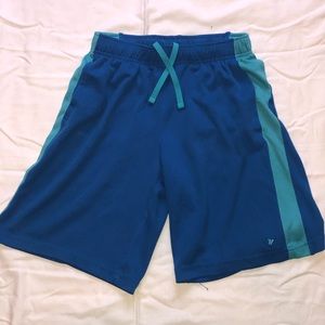 Blue basketball shorts